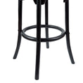 Load image into Gallery viewer, Aster Round Bar Stools Dining Stool Chair Solid Birch Timber Rattan Seat Black