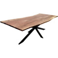 Load image into Gallery viewer, Lantana Dining Table 240cm Live Edge Solid Acacia Timber Wood Metal Leg -Natural