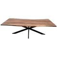 Load image into Gallery viewer, Lantana Dining Table 240cm Live Edge Solid Acacia Timber Wood Metal Leg -Natural