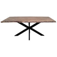 Load image into Gallery viewer, Lantana Dining Table 180cm Live Edge Solid Acacia Timber Wood Metal Leg -Natural