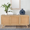 Load image into Gallery viewer, Manly Buffet Table 150cm 3 Door Solid Mango Wood Storage Cabinet