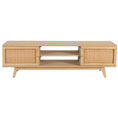 Load image into Gallery viewer, Manly ETU Entertainment TV Unit 150cm Solid Mango Wood Rattan 2 Door