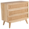 Load image into Gallery viewer, Manly Storage Cabinet Buffet Chest of 3 Drawer Mango Wood Rattan