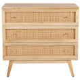 Load image into Gallery viewer, Manly Storage Cabinet Buffet Chest of 3 Drawer Mango Wood Rattan