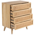 Load image into Gallery viewer, Manly Storage Cabinet Buffet Chest of 4 Drawer Mango Wood Rattan