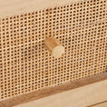 Load image into Gallery viewer, Olearia Storage Cabinet Buffet Chest of 4 Drawer Mango Wood Rattan Natural