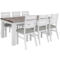 Load image into Gallery viewer, Plumeria Dining Table 190cm Solid Acacia Wood Home Dinner Furniture -White Brush