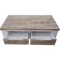 Load image into Gallery viewer, Plumeria Coffee Table 130cm 2 Drawer Solid Acacia Timber Wood - White Brush