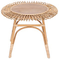 Load image into Gallery viewer, Holly 65cm Round Side Table Mango Wood Top Rattan Frame - Natural