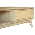 Load image into Gallery viewer, Lola Coffee Table 130cm Solid Acacia Timber Wood Rattan Furniture - Brown