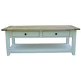 Load image into Gallery viewer, Ally Coffee Table 130cm 4 Drawers Solid Mango Wood Modern Farmhouse Furniture