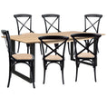 Load image into Gallery viewer, Aconite 7pc 180cm Dining Table Set 6 Cross Back Chair Solid Messmate Timber Wood