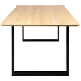Load image into Gallery viewer, Aconite Dining Table 210cm Solid Messmate Timber Wood Black Metal Leg - Natural