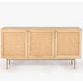 Load image into Gallery viewer, Martina Buffet Table Sideboard 145cm 3 Door Solid Mango Wood Storage Cabinet