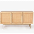 Load image into Gallery viewer, Bondi Buffet Table Sideboard 145cm 3 Door Solid Mango Wood Storage Cabinet