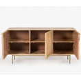 Load image into Gallery viewer, Martina Buffet Table Sideboard 145cm 3 Door Solid Mango Wood Storage Cabinet