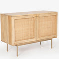 Load image into Gallery viewer, Martina Buffet Table Sideboard 100cm 2 Door Solid Mango Wood Storage Cabinet