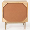 Load image into Gallery viewer, Martina Bedside Table 2 Drawer Storage Cabinet Solid Mango Wood Rattan