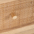 Load image into Gallery viewer, Bondi Bedside Table 2 Drawer Storage Cabinet Solid Mango Wood Rattan