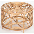 Load image into Gallery viewer, Lilac 61cm Rattan Round Side Table - Natural