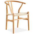 Load image into Gallery viewer, 2X Hans Wenger Wishbone Dining Chair Replica Light Natural