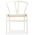 Load image into Gallery viewer, 2X Hans Wenger Wishbone Dining Chair Replica Light White