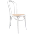 Load image into Gallery viewer, Azalea Arched Back Dining Chair 2 Set Solid Elm Timber Wood Rattan Seat - White
