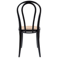 Load image into Gallery viewer, Azalea Arched Back Dining Chair 2 Set Solid Elm Timber Wood Rattan Seat - Black