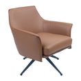 Load image into Gallery viewer, Freya Leather Swivel Occasional Chair Lounge Seat - Beige