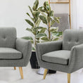 Load image into Gallery viewer, Scandinavian Seater Fabric Upholstered Sofa Armchair Lounge Dane Couch - Mid Grey