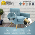 Load image into Gallery viewer, Scandinavian Armchair Upholstered Lounge Accent Chair Couch Sofa Seater Blue