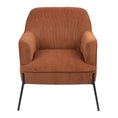 Load image into Gallery viewer, Leah Fabric Armchair Occasional Accent Arm Chair Brown