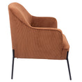 Load image into Gallery viewer, Leah Fabric Armchair Occasional Accent Arm Chair Brown
