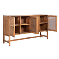 Load image into Gallery viewer, Jasmine Sideboard Buffet Table 160cm 4 Door Mindi Wood Rattan - Brown