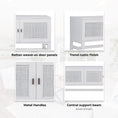 Load image into Gallery viewer, Jasmine ETU Entertainment TV Unit 160cm 4 Door Mindi Wood Rattan - White