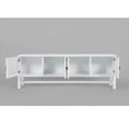 Load image into Gallery viewer, Jasmine ETU Entertainment TV Unit 160cm 4 Door Mindi Wood Rattan - White