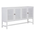Load image into Gallery viewer, Jasmine Sideboard Buffet Table 160cm 4 Door Mindi Wood Rattan - White