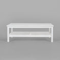 Load image into Gallery viewer, Jasmine Coffee Table 110cm Mindi Timber Wood Rattan Weave - White