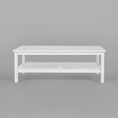 Load image into Gallery viewer, Lilly Coffee Table 110cm Mindi Timber Wood Rattan Weave - White