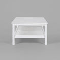 Load image into Gallery viewer, Jasmine Coffee Table 110cm Mindi Timber Wood Rattan Weave - White