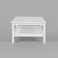 Load image into Gallery viewer, Lilly Coffee Table 110cm Mindi Timber Wood Rattan Weave - White