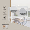 Load image into Gallery viewer, Lilly Console Hallway Entry Table 110cm Mindi Timber Wood Rattan - White