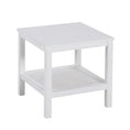 Load image into Gallery viewer, Jasmine Coffee Side Table Laptop Desk Bedside Sofa End Tables Mindi Wood - White