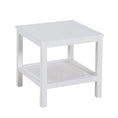 Load image into Gallery viewer, Lilly Coffee Side Table Laptop Desk Bedside Sofa End Tables Mindi Wood - White