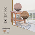 Load image into Gallery viewer, Lilly Coffee Side Table Laptop Desk Bedside Sofa End Tables Mindi Wood - Brown