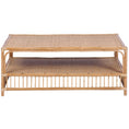 Load image into Gallery viewer, Earthy 110cm Rattan Cane Coffee Table - Natural
