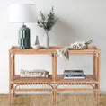Load image into Gallery viewer, Earthy 120cm Rattan Cane Console Entry Entrance Hallway Table - Natural