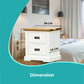 Load image into Gallery viewer, Orville Bedside Tables Drawers Storage Cabinet Shelf Side End Table - MultiColor