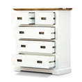 Load image into Gallery viewer, Orville Tallboy 5 Chest of Drawers Solid Wood Storage Cabinet - Multi Color