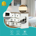 Load image into Gallery viewer, Orville Dresser 7 Chest of Drawers Solid Wood Storage Cabinet - Multi Color